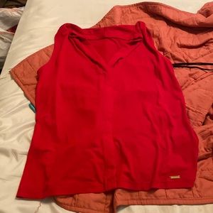 medium red calvin klein shirt! never worn